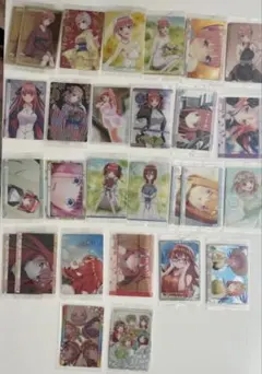 五等分の花嫁　カード　ウエハース　28枚　まとめ売り　おまけ付き