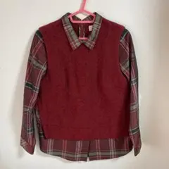 Lilica アーバンリサーチ　ドッキングチェック柄シャツ