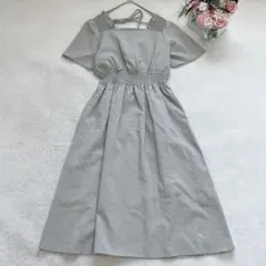 マジェスティックレゴン 半袖ワンピース フレア シャーリング シンプル おすすめ