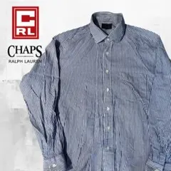 【CHAPS Ralph Lauren】ストライプシャツ 長袖 90s 古着のサムネイル