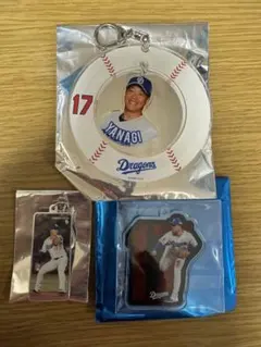 中日ドラゴンズ 柳裕也投手　17 シークレット　沖縄 ドラゴンズくじ　4点セット