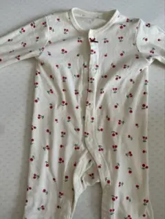 さくらんぼプリントロンパース 60-70cm