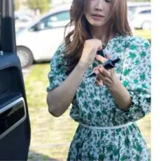 美品　ZARA 神崎恵さん着用 ロング ワンピース ドレス