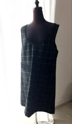 Opaque Clip 新品ワンピ　M チェック柄未使用　ジャンパースカート