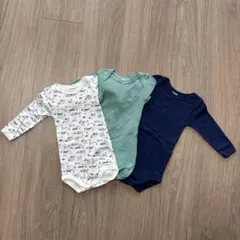 【未使用】プチバトー　長袖ボディスーツ　6m 67cm