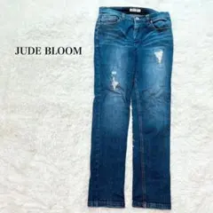 ジュードブルーム スキニーデニムパンツ ジーンズ ダメージ加工 アメカジ y2kのサムネイル