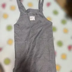 チェック柄エプロン　　110