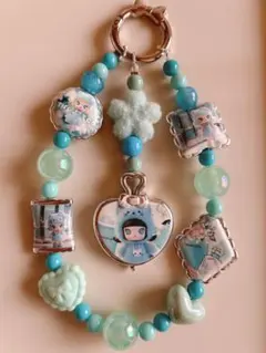 モリーちゃん付き♡ビーズストラップ