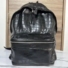 SAINT LAURENT クロコダイルレザー バックパック