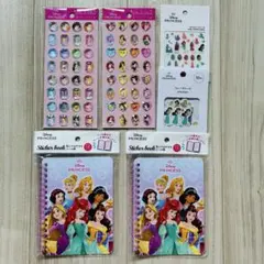 ディズニープリンセス ストーンシール シール帳 6セット