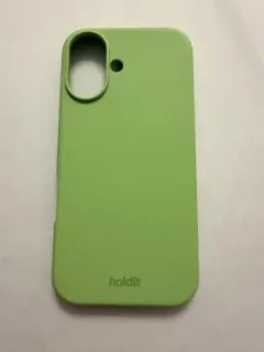 holdit iPhone16ケース ソフトケース　シリコンケースライトグリーン