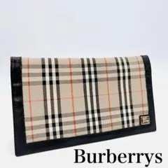 バーバリーズ　Burberrys 長財布 お札入れ ノバチェック　ヴィンテージ