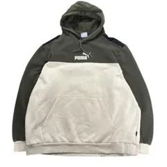 Puma 標誌印花連帽衫 雙色 舊衣 XL 7Ab