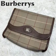 Burberrys クラッチバッグ　玉虫色　三陽商会　　セカンドバッグ
