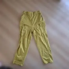 araara イエロー カーゴパンツ ハイウエスト