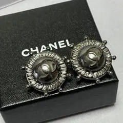 【美品】CHANEL シャネルイヤリング　舵輪モチーフココマーク　ヴィンテージ