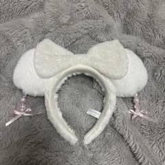 ディズニー カチューシャ ファーホワイト