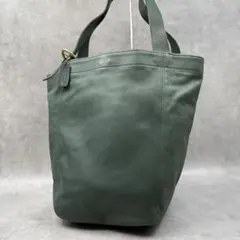 美品✨ COACH コーチ トートバッグ レザー 4082 グリーン