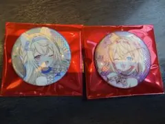 ホロライブ GRAND RECEPTION ホログラム缶バッジ　フワモコ