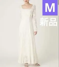 新品♡ スクエアネックストレッチレースワンピース　フレイアイディーFRAY.ID