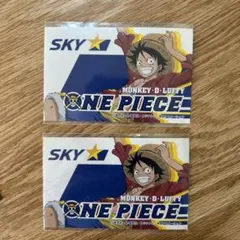ONE PIECE モンキー・D・ルフィ ステッカー 2枚セット