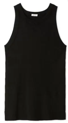 Mila Owen シルク混クルーネックアメスリニットタンク　blackのサムネイル