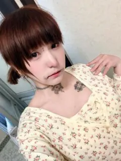 花柄コットン長袖トップス M-Lサイズ 森ガール フェアリーグランジ