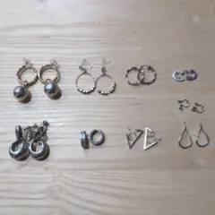イヤリング、ノンホールピアス8点　まとめ売り