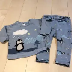 H&M ペンギン柄　80サイズ　セットアップ