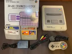 Nintendo Super Famicom 本体とマウス、ソフト4本セット