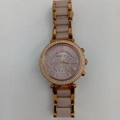 MICHAEL KORS 腕時計 クロノグラフ ピンクゴールド