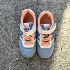 New Balance 996 キッズ スニーカー ブルー ピンク