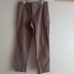 ベージュ コーデュロイ ストレートパンツ