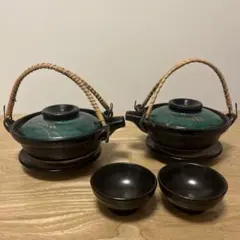 5 沖縄 やちむん コーヒーサーバー ポット ドリッパー セット 幾何学