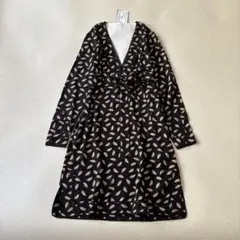 【新品】ダイアンフォンファステンバーグ　シルク100 ウエストリボンワンピース