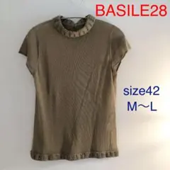 BASILE28 半袖コットンニット　　size42 M〜Lのサムネイル