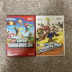 Wiiソフト2種 (スーパーマリオブラザーズ・マリオスポーツミックス)