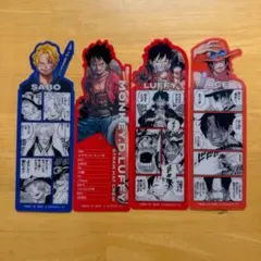 ワンピース ベースショップ ブックマークコレクション ルフィ サボ エース