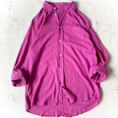 良品Frank&Eileen フランクアンドアイリーン LUKE 長袖シャツ 紫のサムネイル