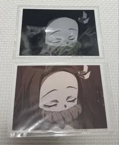 鬼滅の刃 ブロマイドくじ 竈門禰豆子 2種セット