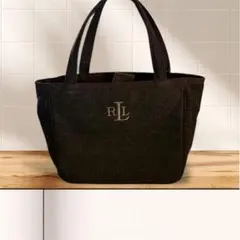 希少　一点物　ローレン ラルフローレン トートバッグダーク