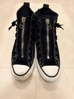 ALL STAR ジッパー付きハイカットスニーカー 黒　24