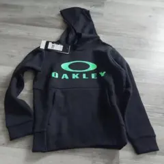 新品 OAKLEY メンズ パーカー ブラック グリーン