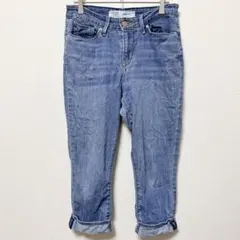 SIGNATURE 【M相当】 リーバイス カプリ デニムパンツ 25インチ