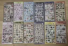 ボンボンドロップシール　和柄　12枚セット　コンプリート品