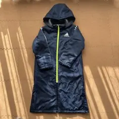 adidas ジュニア 120cm ベンチコート　ネイビー