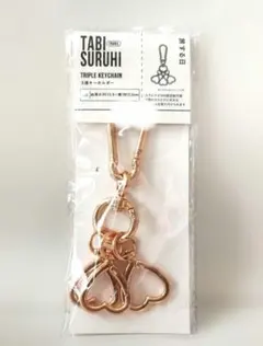 スリコ 3連キーホルダー スリーコインズ 旅する日 ハート ゴールド