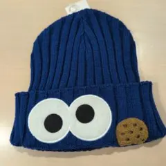 新品タグ付き　クッキーモンスター　セサミストリート　ニット帽