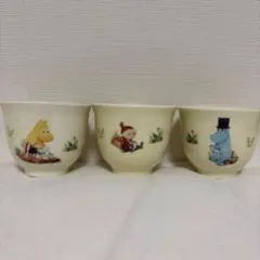 ムーミン陶器湯飲み3個セット