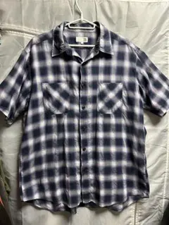 Green Label Relaxing Lサイズ 半袖チェックシャツ